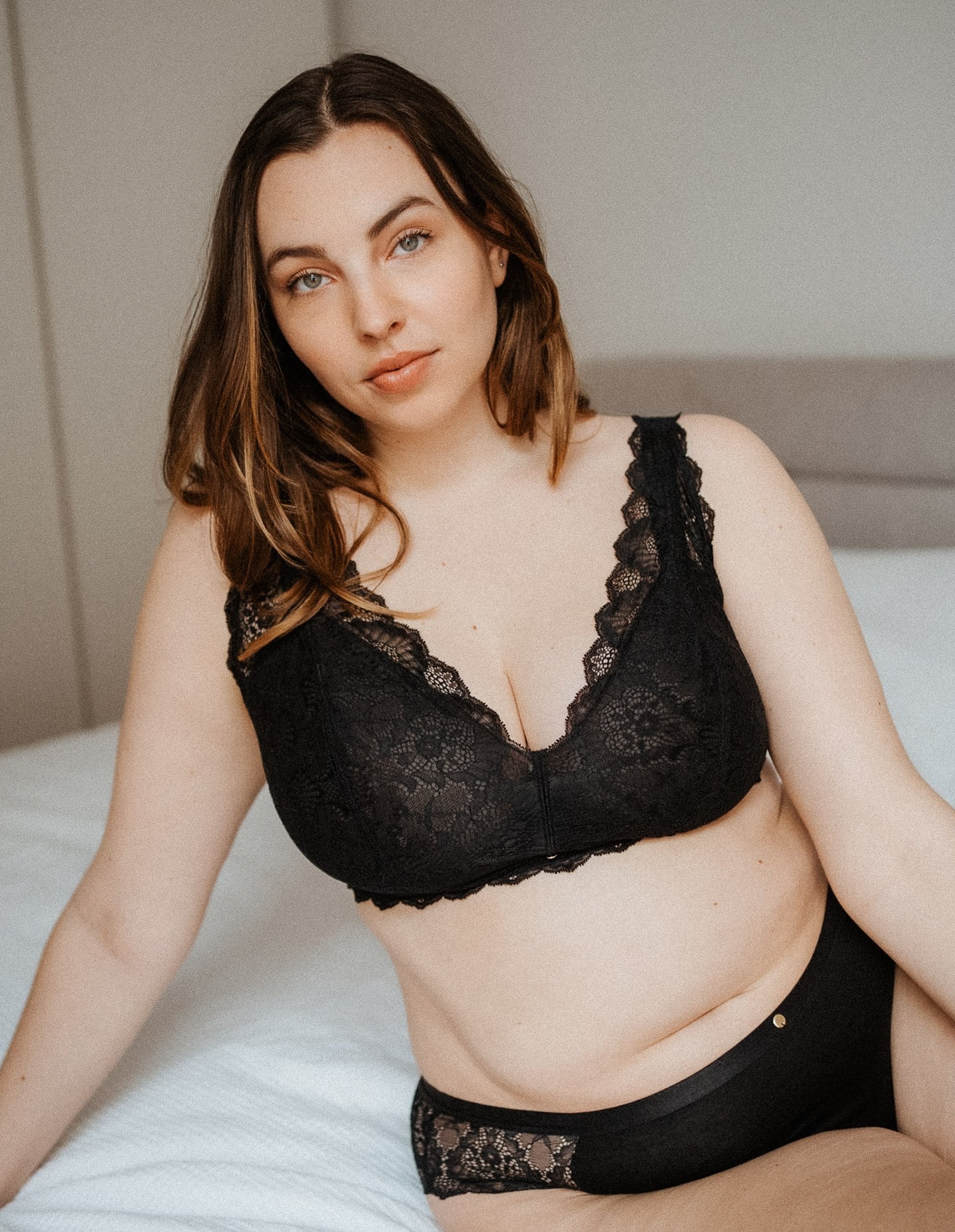 Spitzen-BH für große Brüste schwarz Coco Malou