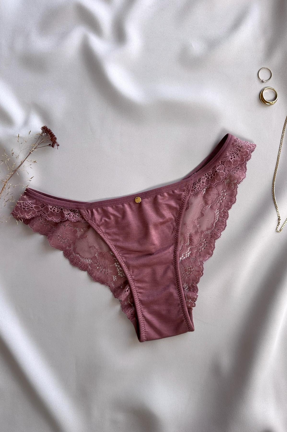 coffee rose Slip aus Tencel und Spitze fair nachhaltig