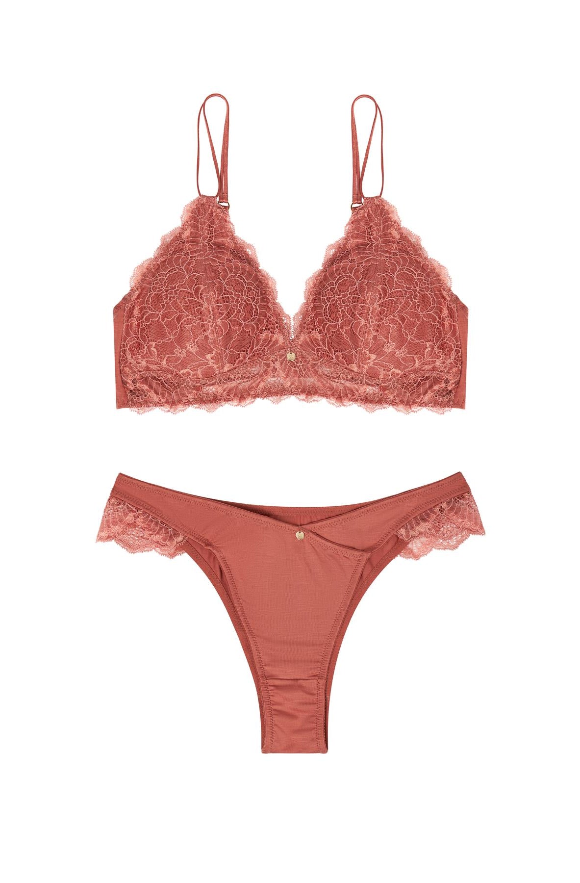 Mini-Slip June terracotta rose Tencel Untewäsche fair