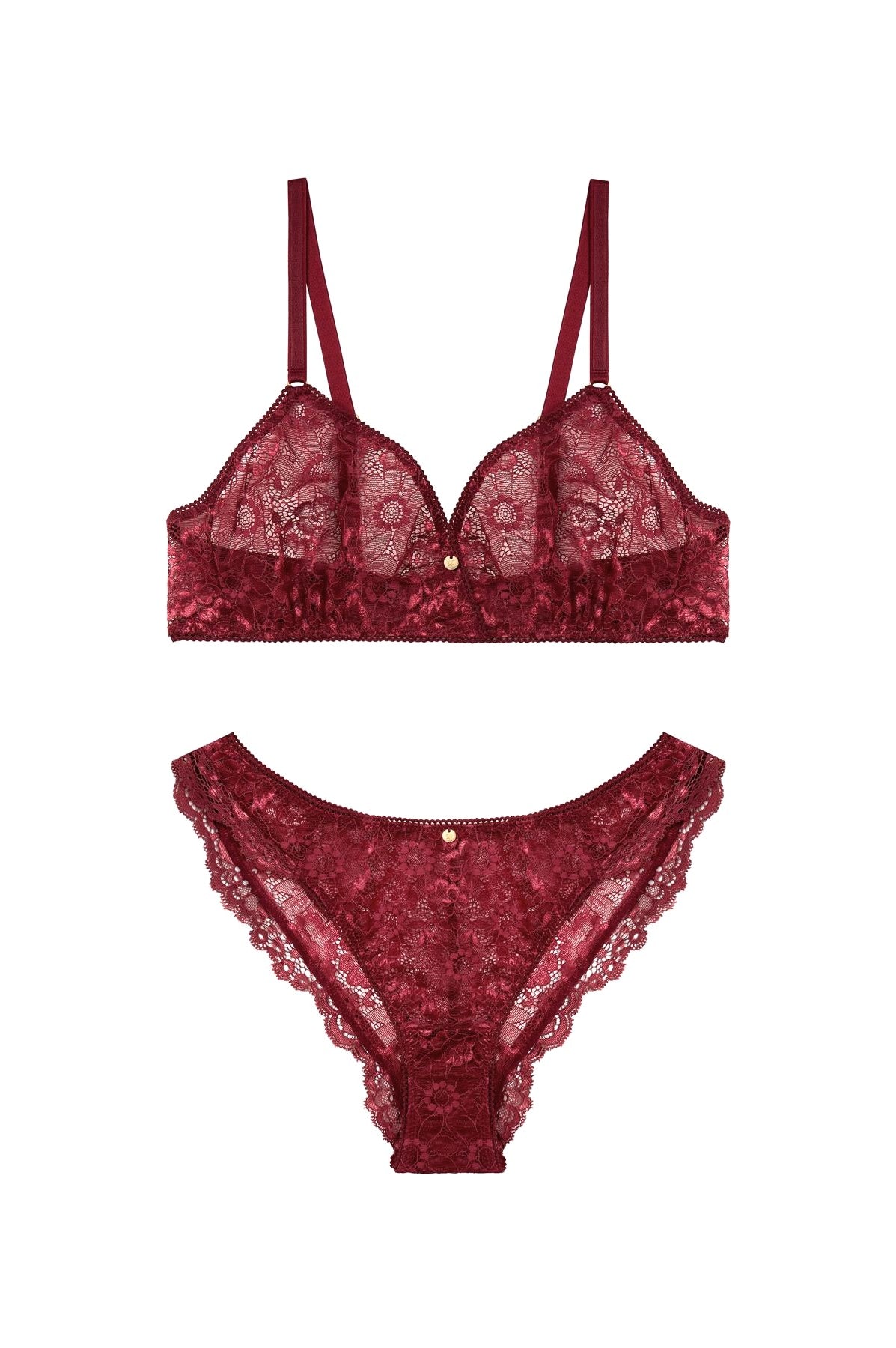 Spitzen-Dessous dunkelrot sexy und nachhaltig fair produziert edel Geschenk für Freundin