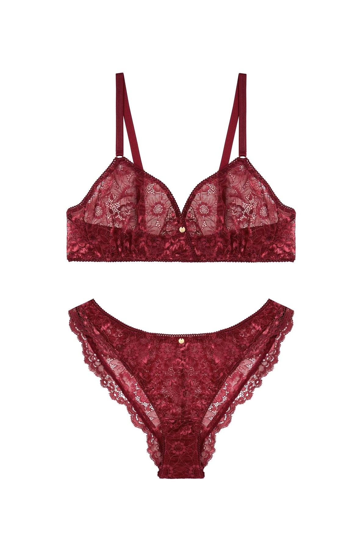 Spitzen-Dessous dunkelrot sexy und nachhaltig fair produziert edel Geschenk für Freundin