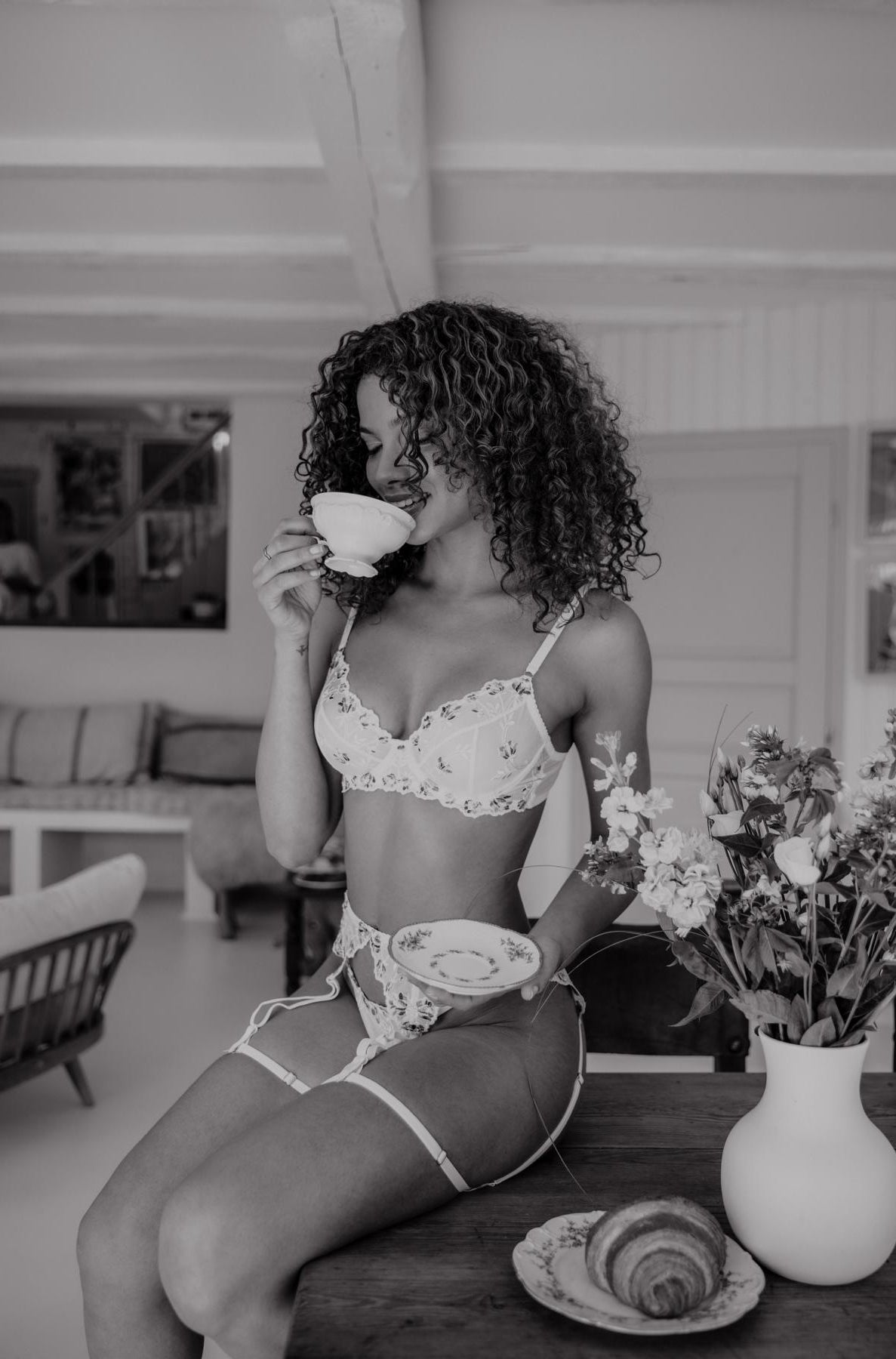 Strapse feminine Dessous ethical