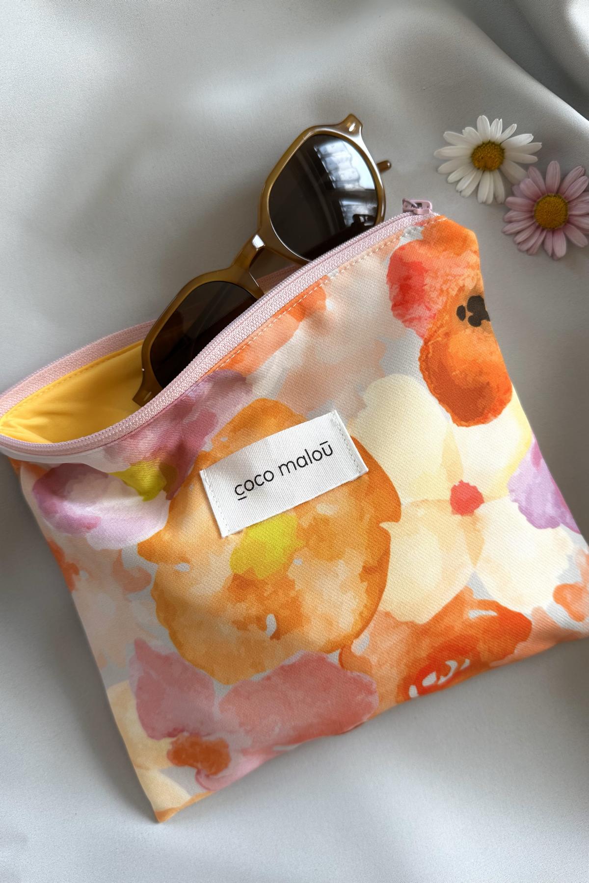 Coco Malou bag Mila Kosmetiktasche Geschenkidee Beutel Print Blumen