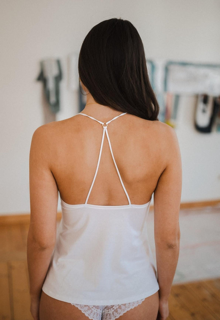 nachhaltiges fair fashion Top Tencel lyocell Coco Malou schöner Rücken elegant