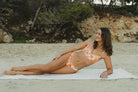 fair fashion Bikini im retro Look zitronengelb Waffelstruktur