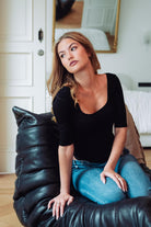 schwarzer Spitzen-Body Holiday Look bequem und fair produziert von Coco Malou