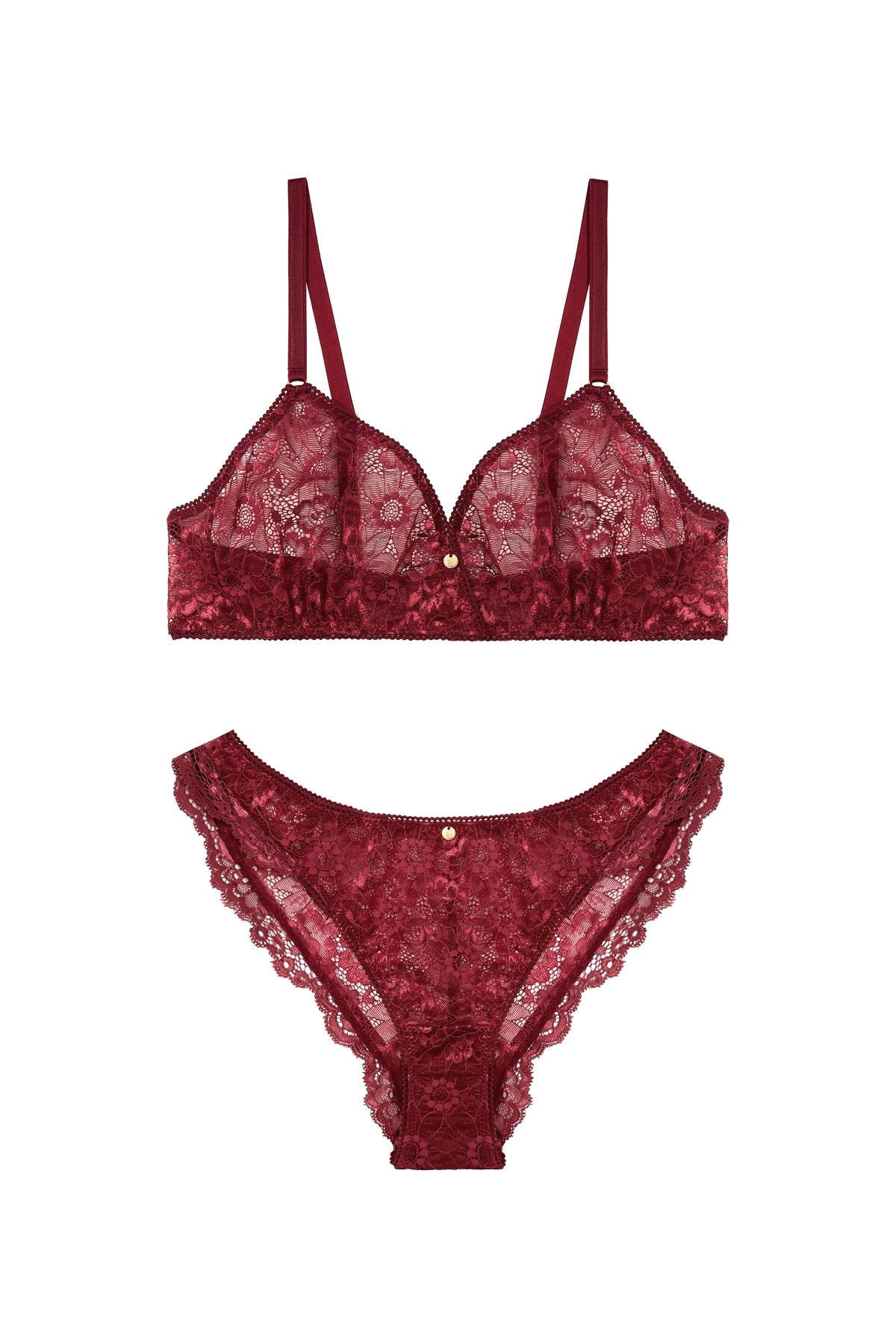 Spitzen-Dessous dunkelrot sexy und nachhaltig fair produziert edel Geschenk für Freundin